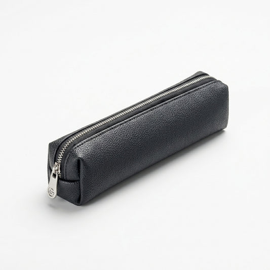 Black Leather Pouch for Brusheo
